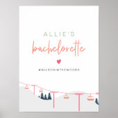 ALLIE Farbenfrohe Berge Ski Bachelorette Herzlich Poster (Vorne)