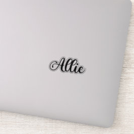 Allie Name - Handgeschriebene Kalligrafie Aufkleber