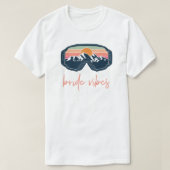 ALLIE Ski Snowboarding Bride Vibes Bachelorette T-Shirt (Design vorne)