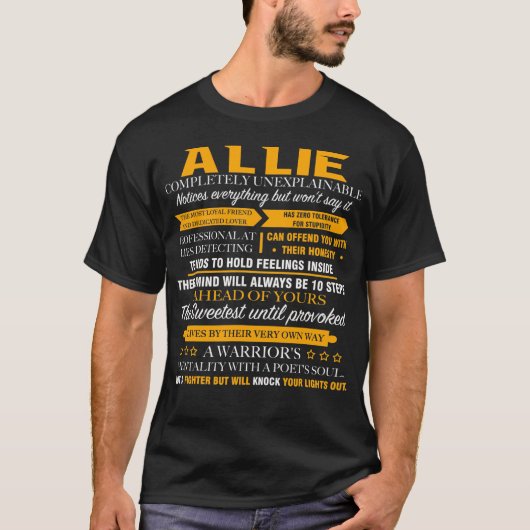Allie völlig unerklärlich T-Shirt (Vorderseite)