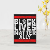 Allied Black Lives Karte (Gelbe Blume)