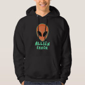 Allien error face galaxy creature joke humor quote hoodie (Vorderseite)