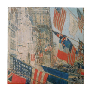 Allies Day, Mai 1917 von Childe Hassam, Vintage Ar Fliese