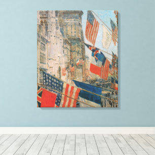 Allies Day, Mai 1917 von Childe Hassam, Vintage Ar Leinwanddruck