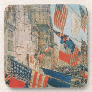 Allies Day, Mai 1917 von Childe Hassam, Vintage Ar Untersetzer