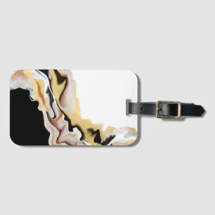 Alligare Golden Abstrakte Acryl Fluid Kunst Gepäckanhänger