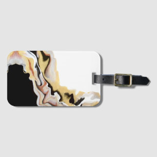 Alligare Golden Abstrakte Acryl Fluid Kunst Gepäckanhänger