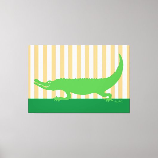 Alligator 40x60 Leinwand Art (Vorderseite)