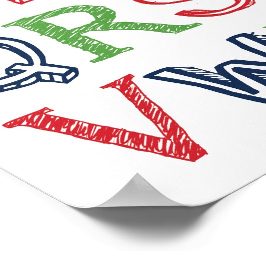 Alligator ABC Poster (Ecke)