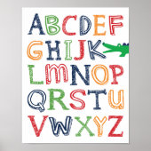 Alligator ABC Poster (Vorne)