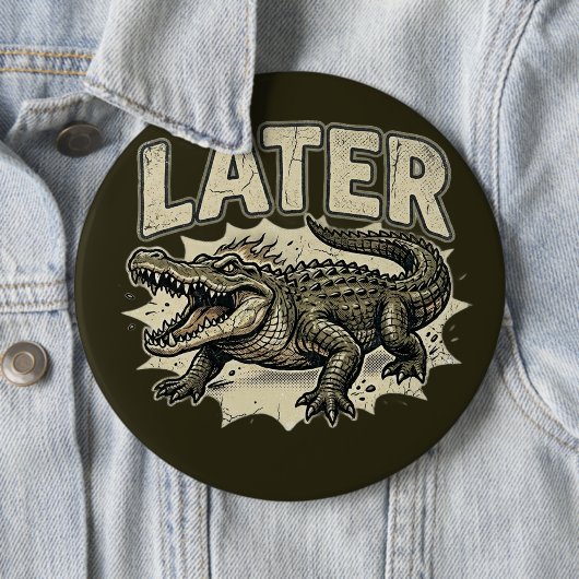 Alligator-Abschlussnadel - Süßes individuelles Kno Button (Beispiel)