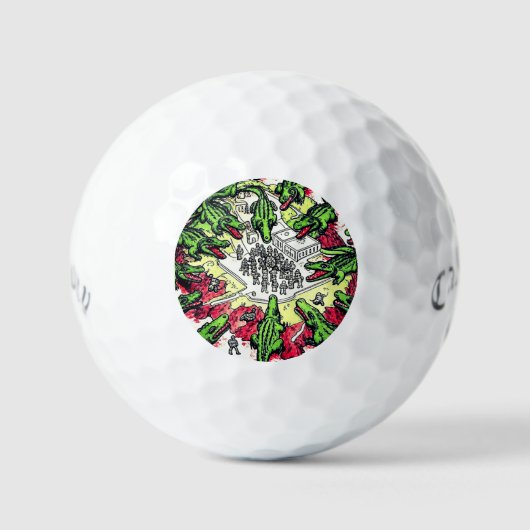 ALLIGATOR ALCATRAZ GOLFBALL (Vorderseite)