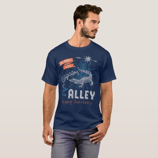 Alligator Alley Florida Everglades Gator Wrestling T-Shirt (Vorne ganz)