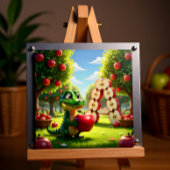 Alligator Andy – Kids Art Magnet - Apple