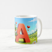 Alligator Andy Mug – A with love Kaffeetasse (VorderseiteRechts)
