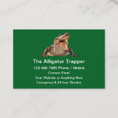 Alligator Animal Trapper Theme Visitenkarte (Vorderseite)
