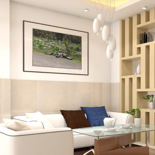 Alligator auf Alligator Alley, Fl Poster