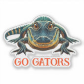 Alligator – Auf geht's Gators Aufkleber (Vorderseite)
