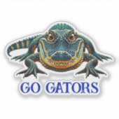 Alligator – Auf geht's Gators Aufkleber (Vorderseite)