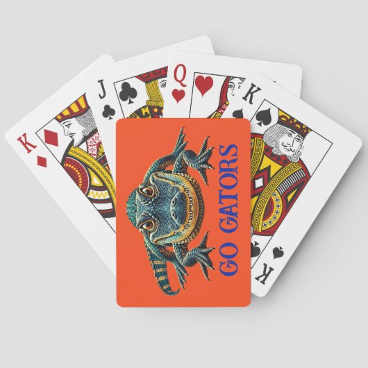 Alligator - Auf geht's Gators Spielkarten (Rückseite)