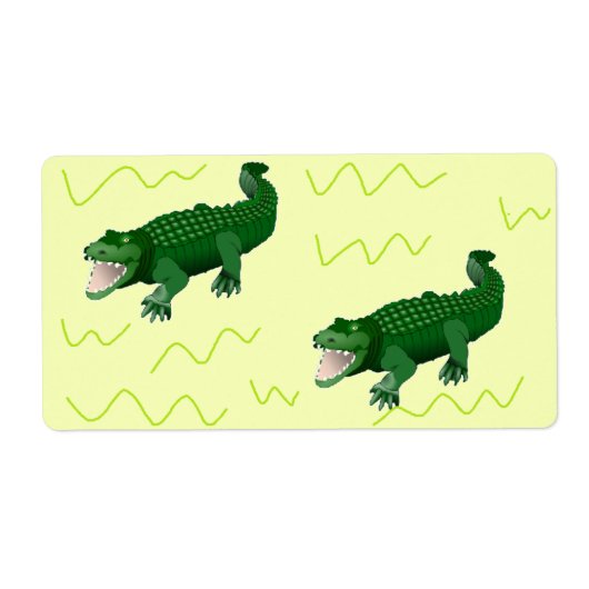 Alligator auf gelb (Vorne)