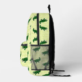 Alligator auf gelb bedruckter rucksack (Rechts)