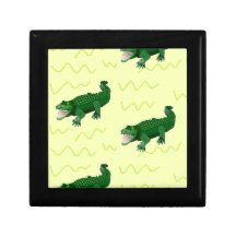 Alligator auf Gelb