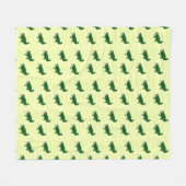 Alligator auf gelb fleecedecke (Vorderseite (Horizontal))