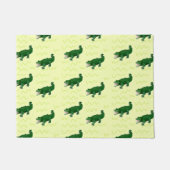 Alligator auf gelb fußmatte (Vorderseite)