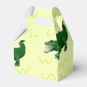 Alligator auf gelb geschenkschachtel (Rückseite)