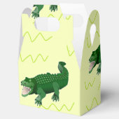Alligator auf gelb geschenkschachtel (Geöffnet)