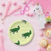 Alligator auf gelb pappteller (Party)