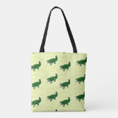 Alligator auf gelb tasche (Rückseite)