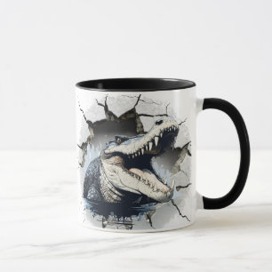 Alligator aus der Wand Tasse