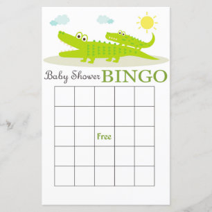 Alligator Baby Duschbingkarte