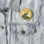 Alligator Babydusche oder Geburtstag Personalisier Button (Beispiel)