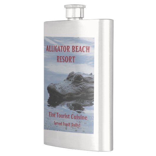 Alligator Beach Resort Flask Flachmann (Links)