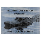 Alligator Beach Resort Glass Schneidebrett (Vorderseite)