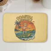 Alligator Beach Surfing | Retro Gator Coastal Surf Badematte