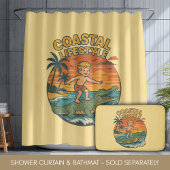 Alligator Beach Surfing | Retro Gator Coastal Surf Badematte