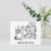 Alligator bei der Zoo Postkarte (Stehend Vorderseite)