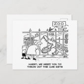 Alligator bei der Zoo Postkarte (Vorne/Hinten)