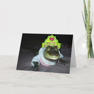 Alligator Birthday Card Karte