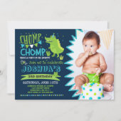 Alligator Birthday Einladung Krokodile Party (Vorderseite)