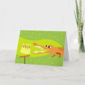 Alligator Birthday Karte (Vorderseite)