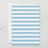 Alligator Birthday Party Blue Einladung (Rückseite)