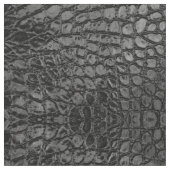 Alligator Black Imitats Leather Stoff (Nahaufnahme)