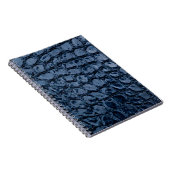 Alligator Blau Kunstleder Notizblock (Rechte Seite)