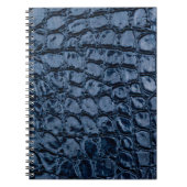 Alligator Blau Kunstleder Notizblock (Vorderseite)