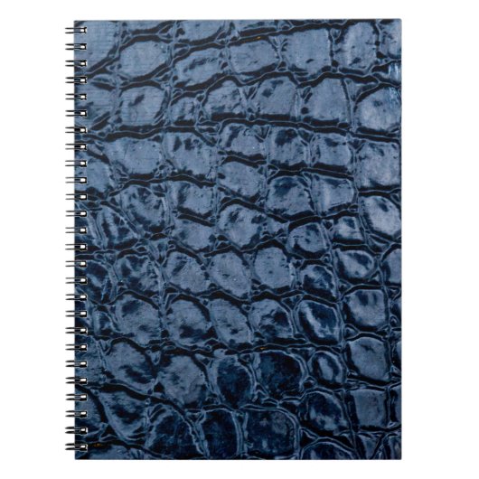 Alligator Blue Imitats Leather Notizblock (Vorderseite)